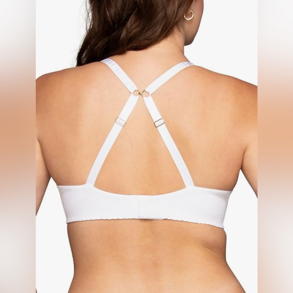 Vanity Fair Effortless Convertable Underwire Bra 78165 White Size 40D - Picture 3 of 11